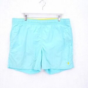 Polo Ralph‎ Lauren Teal Lined Swim Trunks Large Mid Rise 38 / 5.5 Drawstring